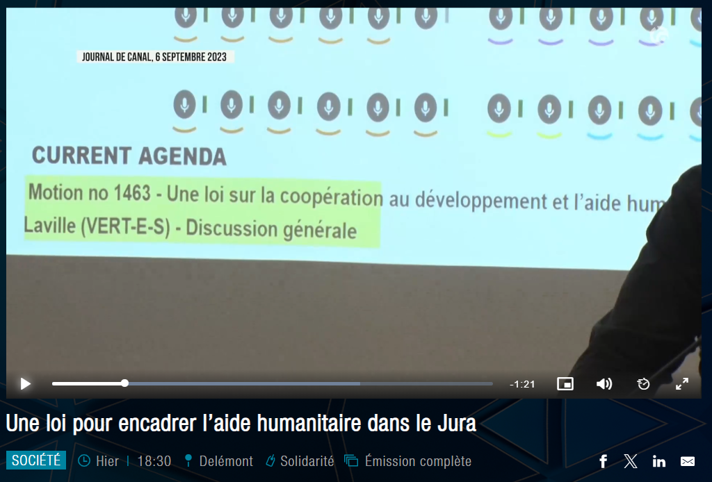 Une loi pour encadrer l’aide humanitaire dans le Jura